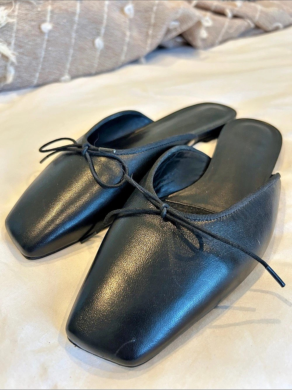 Everlane The Ballet Mule Black Mules